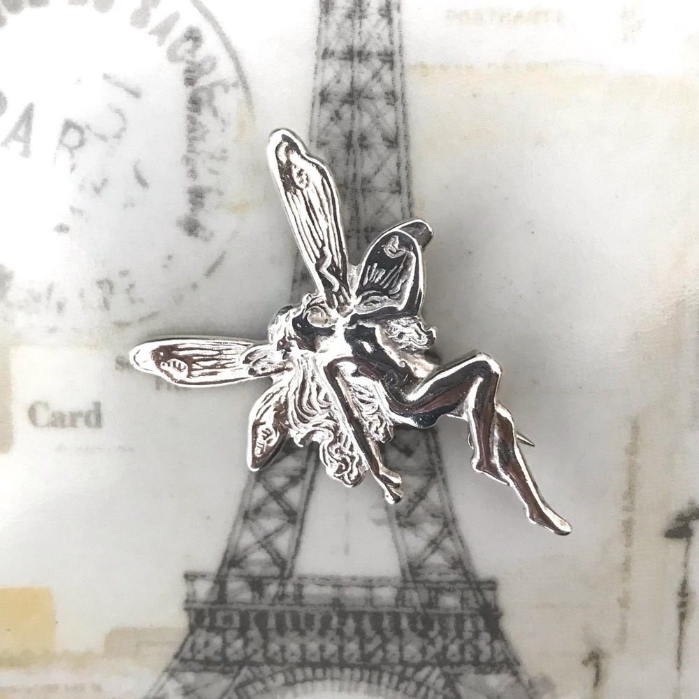 Sterling Silver Fairy Brooch/Pin